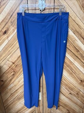 Baleaf Blue Athletic Pull-On Pants with Small Logo XL.